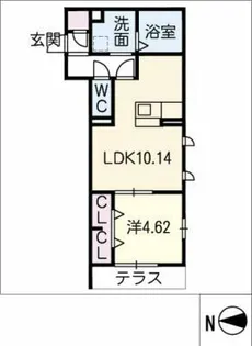 インフィニティ【1階】の間取り