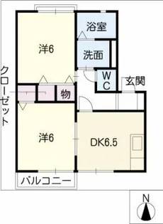 メゾン・ド・ソレイユC棟【2階】の間取り