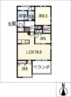 GRAND VIEW YAGOTO【2階】の間取り