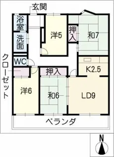 フレックス瀬戸【1階】の間取り