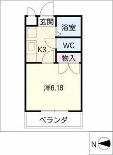 マンションあうるず【1階】の間取り