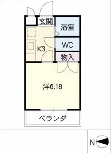 マンションあうるず【1階】の間取り
