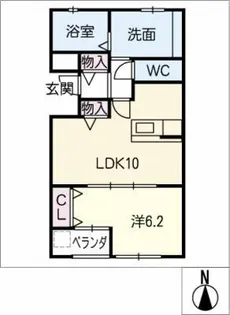 ASKA HILLS【2階】の間取り