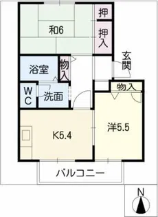 めぞん【1階】の間取り