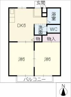 サンシティ・トモ【1階】の間取り