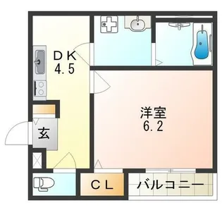 ノイヴェル布施【1階】の間取り
