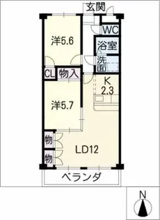 グランコート加木屋【1階】の間取り