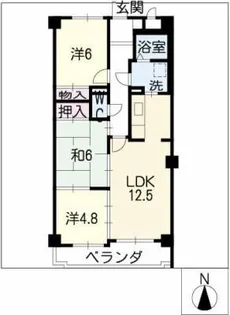 フォレスト・ヒルズ巽ヶ丘【2階】の間取り