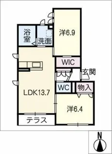リーリエ【1階】の間取り