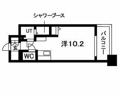 N.S.ZEAL 大曽根【11階】の間取り