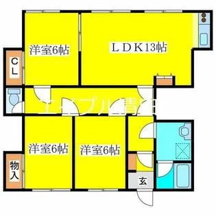 ロッチング清田【203号室】の間取り