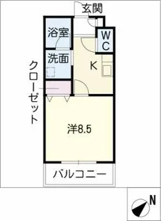 サンハイムM【2階】の間取り