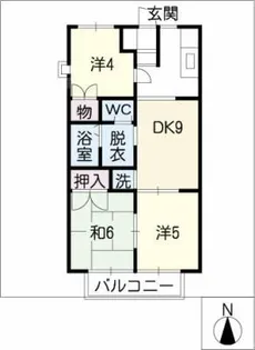 スカイプラザエイト【1階】の間取り