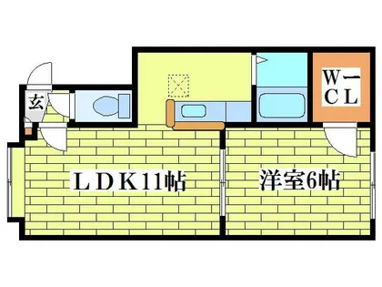 T・N清田【201号室】の間取り