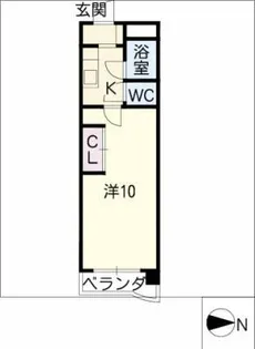 パフォス草薙【3階】の間取り