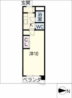 パフォス草薙【3階】の間取り