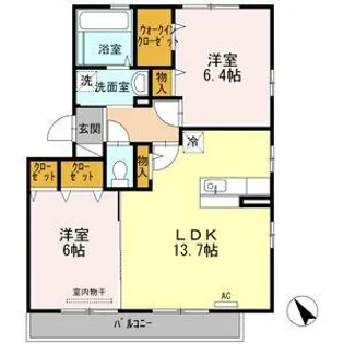 リラッサンテ3【3階】の間取り