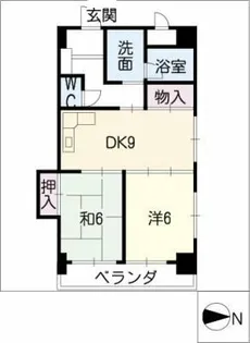 シャンボール金山【4階】の間取り