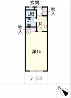 グランブルー【1階】の間取り