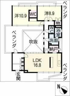 レジデンス ソマト【2階】の間取り