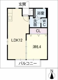 ディアス本野【2階】の間取り