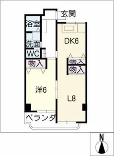 MARUMANマンション【6階】の間取り