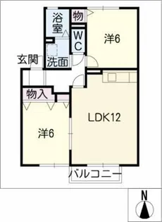 メゾンクレール【1階】の間取り