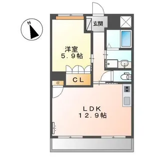 Sans luce(サン ルーチェ)【3階】の間取り