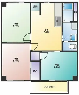 ユトリロ北山2【205号室】の間取り