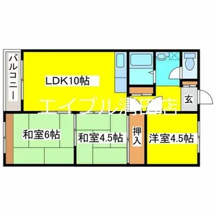 日光ハイツ【105号室】の間取り