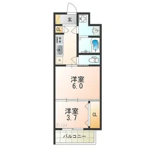 CREST TAPP京都二条【3階】の間取り