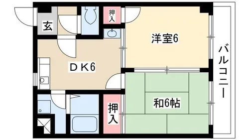 サングリーン新栄【601号室】の間取り
