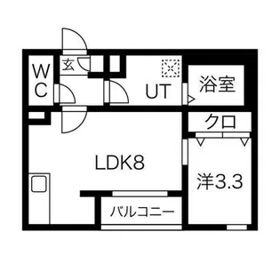 メイクスR道徳公園I【2階】の間取り