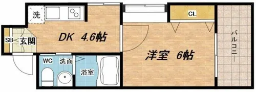 東小橋Ⅱ番館【9階】の間取り