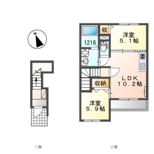 グローリーデイズ【2階】の間取り