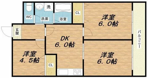 REXIA Shin Umeda【4階】の間取り