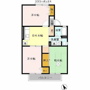 サンシャイン【1階】の間取り