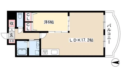 サンパレス名駅【5階】の間取り