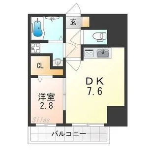 FREEDOM residence松原上田Ⅱ【10階】の間取り