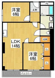 スコルピオ清和【5階】の間取り