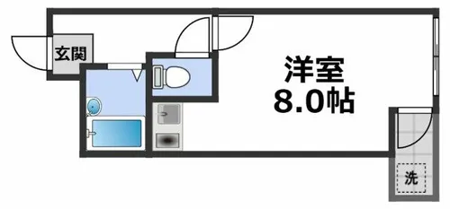 アパートメント新深江【4階】の間取り
