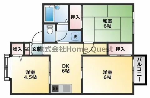 シティーハイツプロスパー【1階】の間取り