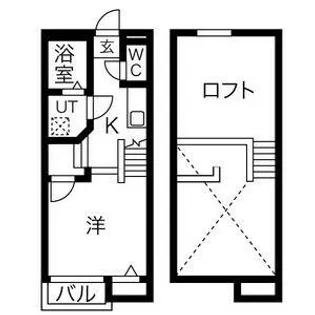 Creo矢田【203号室】の間取り