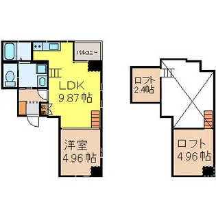 actile【8階】の間取り