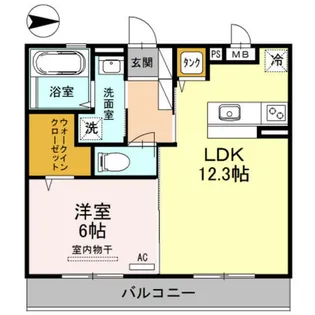 コンフォート冷泉【3階】の間取り