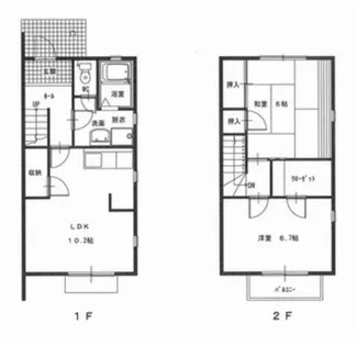 フローレス C【1号室】の間取り