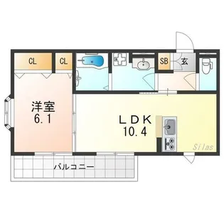 アグレアブル【2階】の間取り