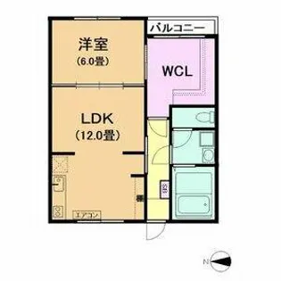 ウィステリア大曽根【1階】の間取り