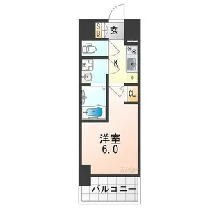 エスリード長居公園PARK AVENUE【5階】の間取り