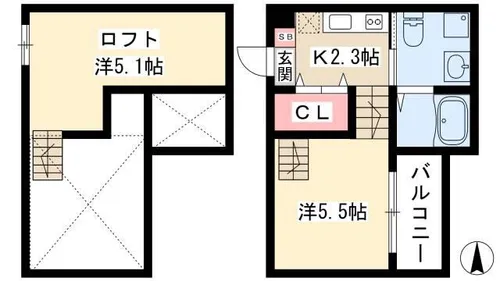 Rich hill SUWA【2階】の間取り